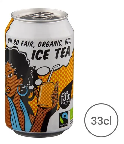 1391806 OXFAM FAIRTRADE Ice Tea Bio 33cl (1pc) - Image 1