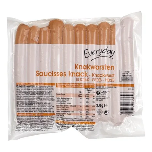 2254648 EVERYDAY saucisses knack 10pc - Image 1