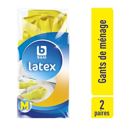 2299306 BONI gants ménage jaune M 2pc - Image 1