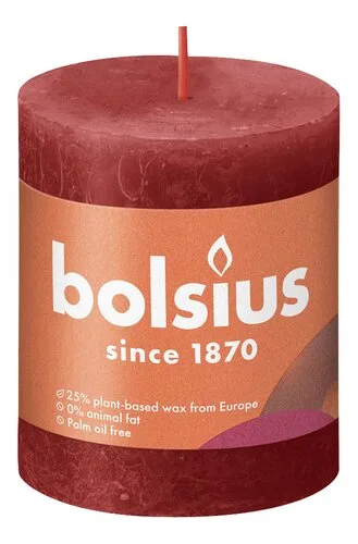 BOLSIUS rustiek Shine rood 80/68
