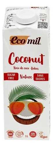 2656688 ECOMIL lait coco nat. ss sucre Bio 1L - Image 1