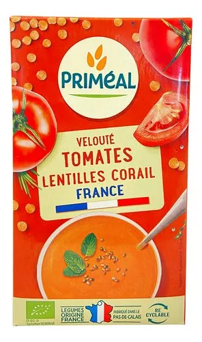 2936558 PRIMEAL soup.velouté tomat.-lenti.Bio 1L - Image 1