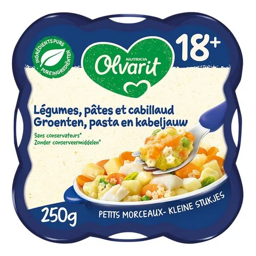 3327106 OLVARIT Lég., pâtes et cabil. 18+ 250g – Image 1