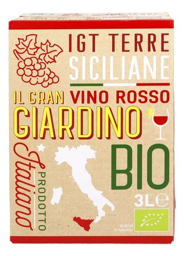 3360965 IL GRAN GIARDINO Sicile rouge Bio BIB 3L - Image 1
