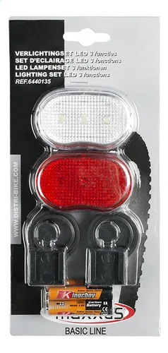 Maxxus Accessoires pour vélo Set éclairage | Basic line | 9 led