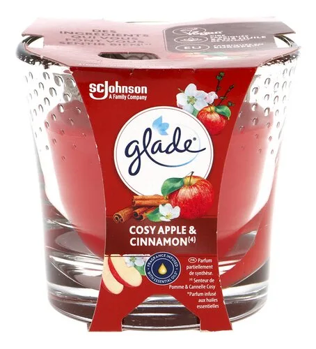 GLADE kaars cosy apple&cinnamon 112g