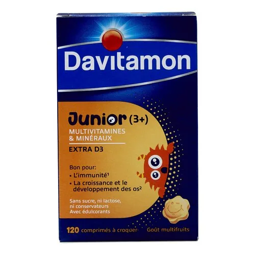 3773976 DAVITAMON Junior multifruits 120pc - Image 1