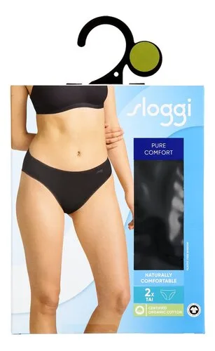 SLOGGI slip pure comf. tai zwart S 2st