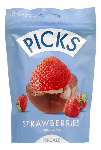 PICKS Freezedried Aardbei Chocolade 90g