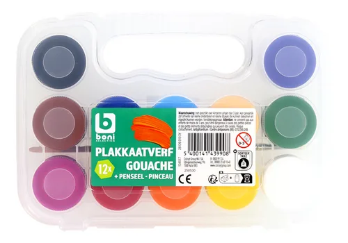 BONI Gouache en box 12 couleurs
