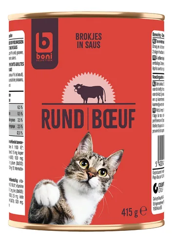 BONI boeuf en sauce chats adultes 415g