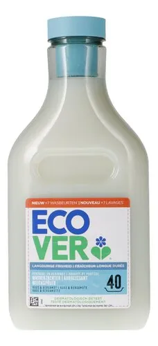 3977516 ECOVER adouc.rose & bergamote 40d 1L - Image 1