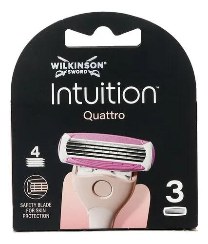 INTUITION scheermesjes Quattro 3st (1pc)