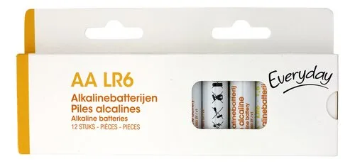 EVERYDAY batterij alkaline lr6 aa 12st