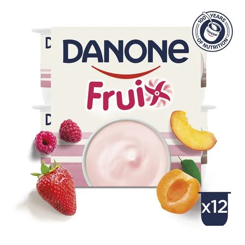 4075392 DANONE fruix yaourt fruits 12x125g - Image 1