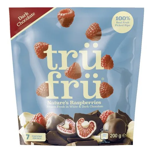 4105727 TRÜFRÜ Raspberry Choco Pouch 200g - Image 1