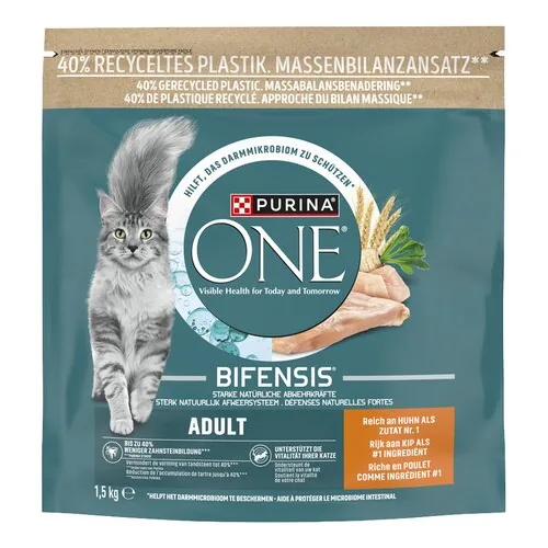 4128981 PURINA ONE al.sèc.chat Ad.Chicken 1,5kg - Image 1