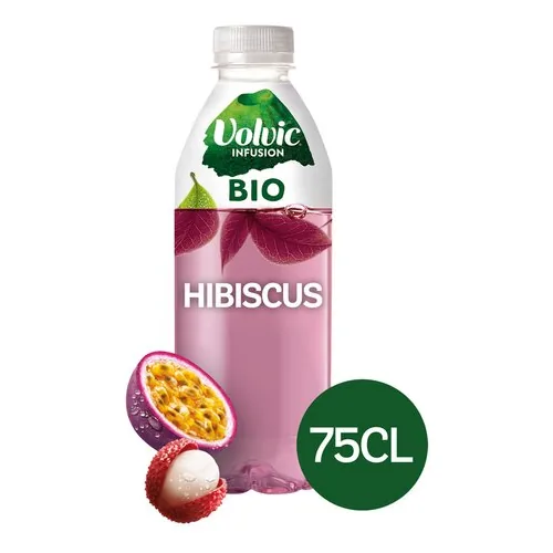 4129117 VOLVIC Infusion hibiscus Bio 75cl (1pc) – Bild 1