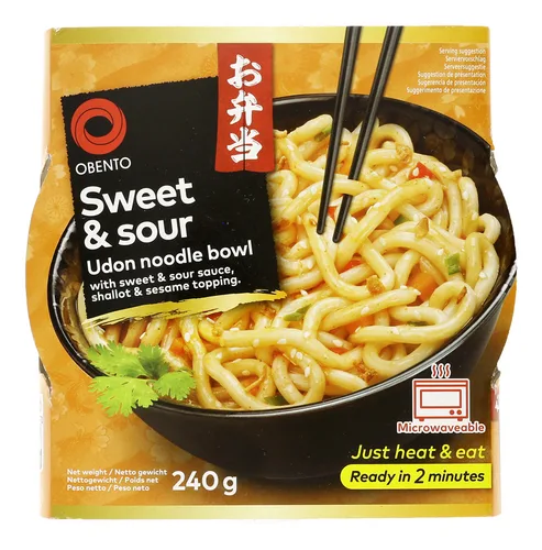 OBENTO Sweet&Sour Udon noodle bowl 240g