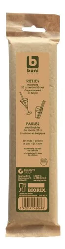 BONI pailles éco re-use BIORIX 50pc