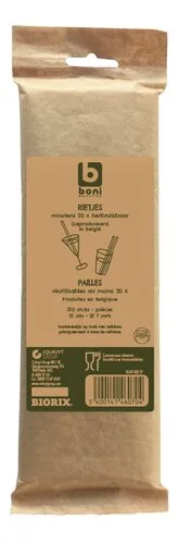 BONI pailles éco re-use BIORIX 150pc