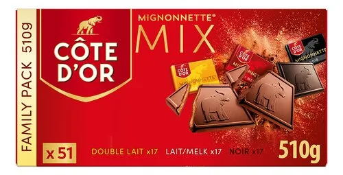 CÔTE D'OR Mignonnette Annivers.Mix 510g