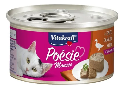 VITAKRAFT natte voed.kat mousse eend 85g
