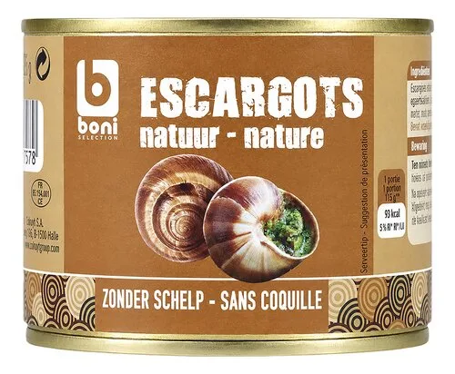 BONI Escargots Natuur 125g