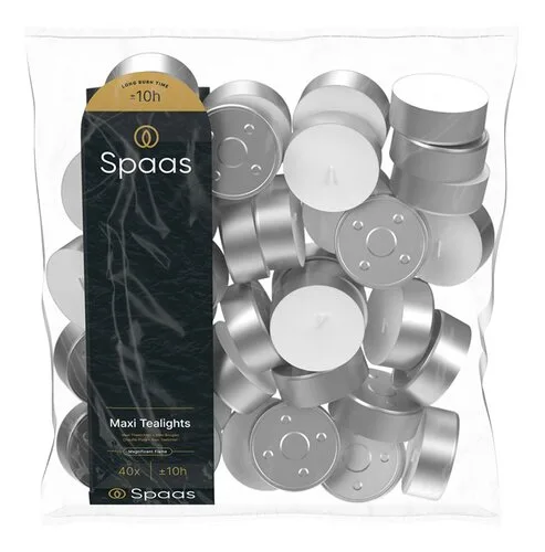 SPAAS Theelichten Maxi 40st