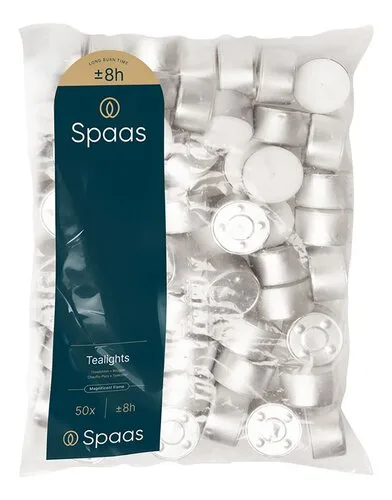SPAAS theelicht (brandt 8 uur) 50st