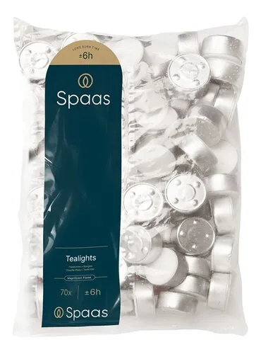SPAAS bougies chauffe-plats (6h) 70pc
