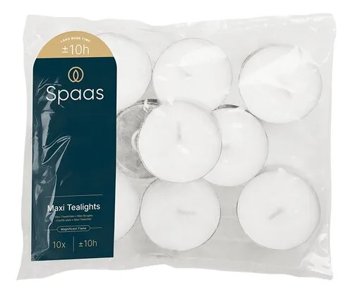 SPAAS bougie chauffe-plat maxi 10h 10pc