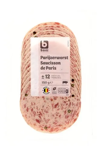 BONI saucisse de Paris tranches 150g