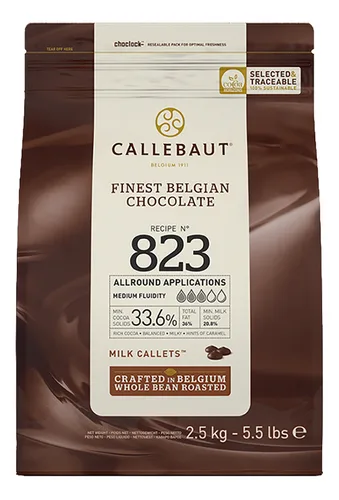 CALLEBAUT melk callets 33,6% cacao 2,5kg