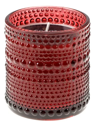 SPAAS kaars glas Twinkling donkerrood