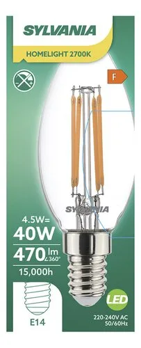 SYLVANIA ToLEDo Kaars V5 470LM 827 E14
