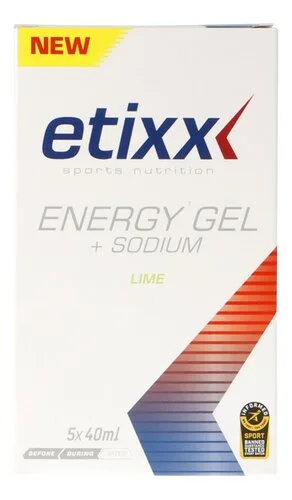 ETIXX Energy gel Sodium Lime 5x40ml