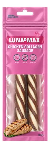 LUNA & MAX Snack hond Chi.Col.Saus. 100g